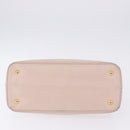 PRADA Galleria Hand Bag Safiano Pink Gold Auth 204365-7