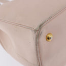 PRADA Galleria Hand Bag Safiano Pink Gold Auth 204365-24