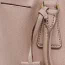 PRADA Galleria Hand Bag Safiano Pink Gold Auth 204365-29