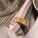PRADA Galleria Hand Bag Safiano Pink Gold Auth 204365-42