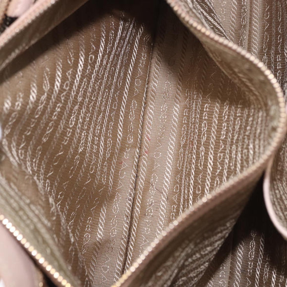 PRADA Galleria Hand Bag Safiano Pink Gold Auth 204365