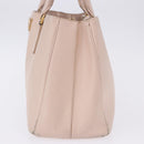 PRADA Galleria Hand Bag Safiano Pink Gold Auth 204365-4