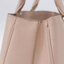 PRADA Galleria Hand Bag Safiano Pink Gold Auth 204365-14