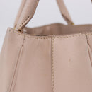 PRADA Galleria Hand Bag Safiano Pink Gold Auth 204365-6
