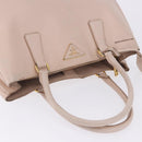 PRADA Galleria Hand Bag Safiano Pink Gold Auth 204365-15