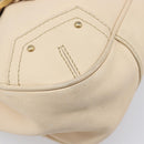 BALLY Tote Bag Leather Ivory Gold Auth 204370A-14