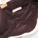 BALLY Tote Bag Leather Ivory Gold Auth 204370A-11