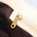 BALLY Tote Bag Leather Ivory Gold Auth 204370A-24
