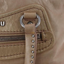 Miu Miu Hand Bag Leather 2way Pink Silver Auth 204371A-9