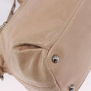 Miu Miu Hand Bag Leather 2way Pink Silver Auth 204371A-22