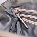 Miu Miu Hand Bag Leather 2way Pink Silver Auth 204371A-30