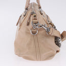 Miu Miu Hand Bag Leather 2way Pink Silver Auth 204371A-5