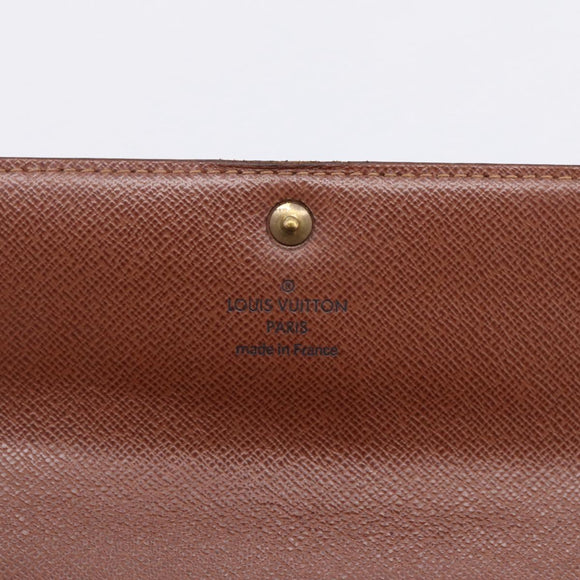 LOUIS VUITTON Monogram Portefeuille Sarah Long Wallet M61734 LV Auth 204373