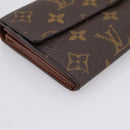 LOUIS VUITTON Monogram Portefeuille Sarah Long Wallet M61734 LV Auth 204373-14