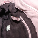 SAINT LAURENT Naja Shoulder Bag Leather Pink Silver Auth 204375-29