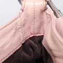 SAINT LAURENT Naja Shoulder Bag Leather Pink Silver Auth 204375-11