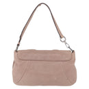 SAINT LAURENT Naja Shoulder Bag Leather Pink Silver Auth 204375-2