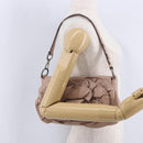 SAINT LAURENT Naja Shoulder Bag Leather Pink Silver Auth 204375-31