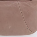 SAINT LAURENT Naja Shoulder Bag Leather Pink Silver Auth 204375-3