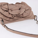 SAINT LAURENT Naja Shoulder Bag Leather Pink Silver Auth 204375-14