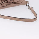 SAINT LAURENT Naja Shoulder Bag Leather Pink Silver Auth 204375-8