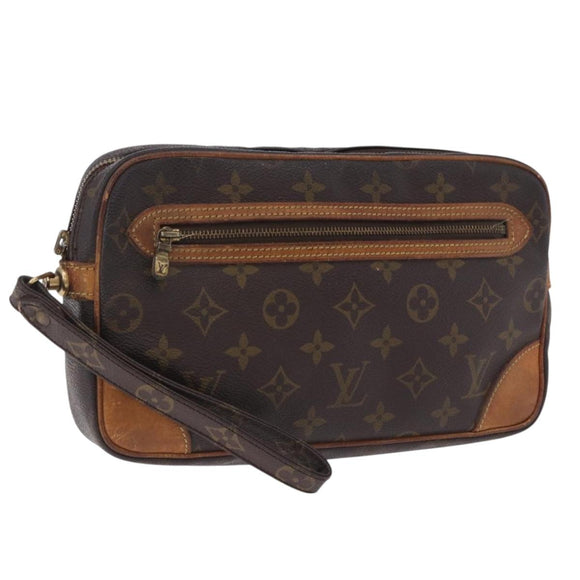 LOUIS VUITTON Monogram Marly Dragonne GM Clutch Bag M51825 LV Auth 204376