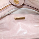 Miu Miu Hand Bag Vitellolux 2way Pink Gold Auth 204377A-19
