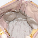 Miu Miu Hand Bag Vitellolux 2way Pink Gold Auth 204377A-20
