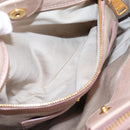 Miu Miu Hand Bag Vitellolux 2way Pink Gold Auth 204377A-23