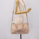Miu Miu Hand Bag Vitellolux 2way Pink Gold Auth 204377A-28