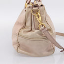 Miu Miu Hand Bag Vitellolux 2way Pink Gold Auth 204377A-3