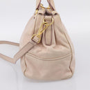 Miu Miu Hand Bag Vitellolux 2way Pink Gold Auth 204377A-4