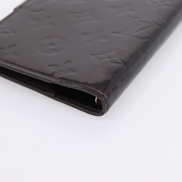 LOUIS VUITTON Monogram Vernis Agenda PM Cover Amarante R21026 LV Auth 204380A