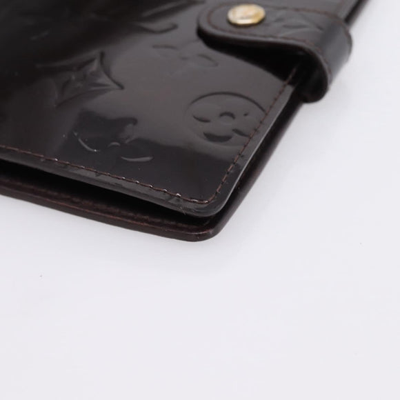 LOUIS VUITTON Monogram Vernis Agenda PM Cover Amarante R21026 LV Auth 204380A