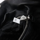 PRADA Hand Bag Nylon Leather Black Silver Auth 204382A-12