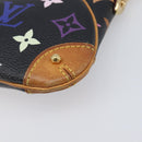 LOUIS VUITTON Monogram Multicolor Pochette Mila MM Black M60097 LV Auth 204383V-9