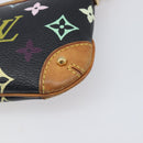 LOUIS VUITTON Monogram Multicolor Pochette Mila MM Black M60097 LV Auth 204383V-15