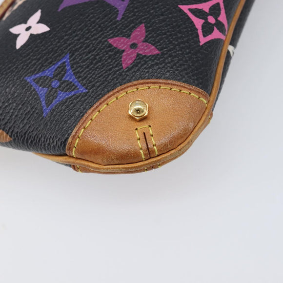LOUIS VUITTON Monogram Multicolor Pochette Mila MM Black M60097 LV Auth 204383V