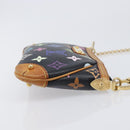 LOUIS VUITTON Monogram Multicolor Pochette Mila MM Black M60097 LV Auth 204383V-3