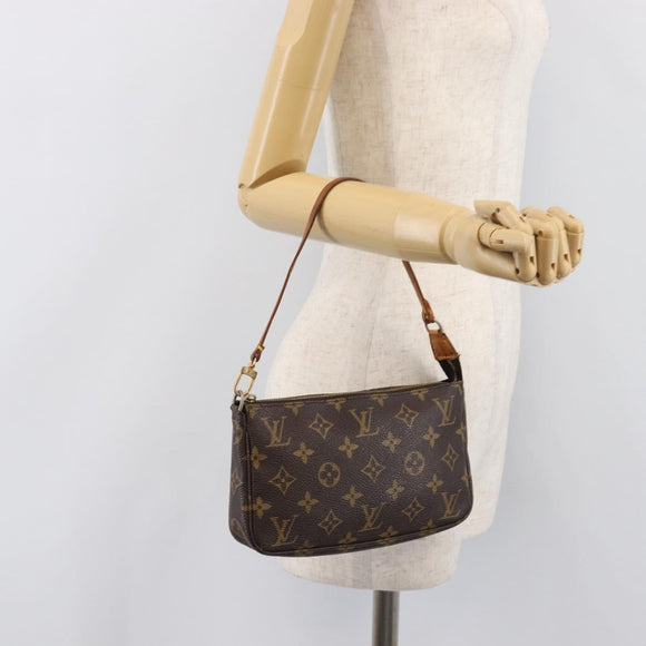 LOUIS VUITTON Monogram Pochette Accessoires Pouch M51980 LV Auth 204385