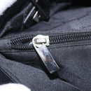 Salvatore Ferragamo Gancini Tote Bag Canvas Black Silver Auth 204386-20