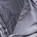 Salvatore Ferragamo Gancini Tote Bag Canvas Black Silver Auth 204386-24