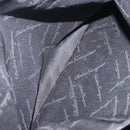 Salvatore Ferragamo Gancini Tote Bag Canvas Black Silver Auth 204386-26
