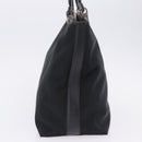 Salvatore Ferragamo Gancini Tote Bag Canvas Black Silver Auth 204386-4