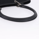 Salvatore Ferragamo Gancini Tote Bag Canvas Black Silver Auth 204386-8