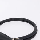 Salvatore Ferragamo Gancini Tote Bag Canvas Black Silver Auth 204386-14