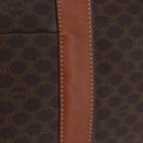 CELINE Macadam Canvas Tote Bag PVC Leather Brown Gold Auth 204387-4