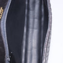 BALLY Hand Bag Leather Black Gold Auth 204388-12