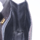 BALLY Hand Bag Leather Black Gold Auth 204388-24