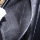 BALLY Hand Bag Leather Black Gold Auth 204388-27
